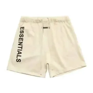 Essentials Graphic Sweat Shorts – Cream