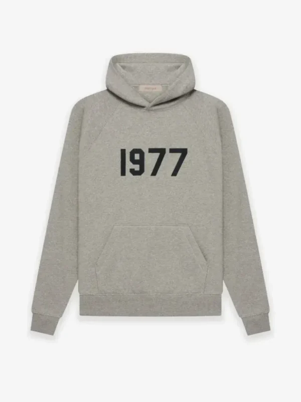 Grey 1977 Essentials Hoodie